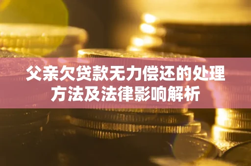 济南父亲欠贷款无力偿还的处理方法及法律影响解析